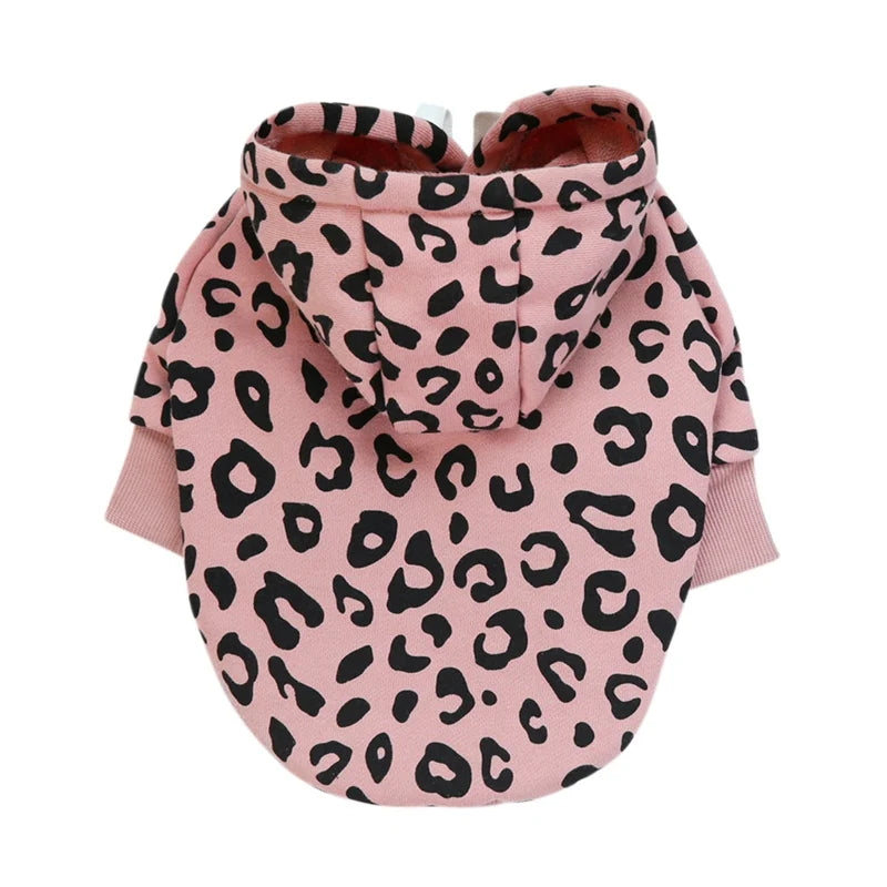 Dog Leopard Hooded Sweatshirt