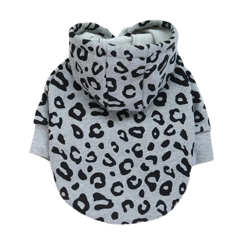 Dog Leopard Hooded Sweatshirt