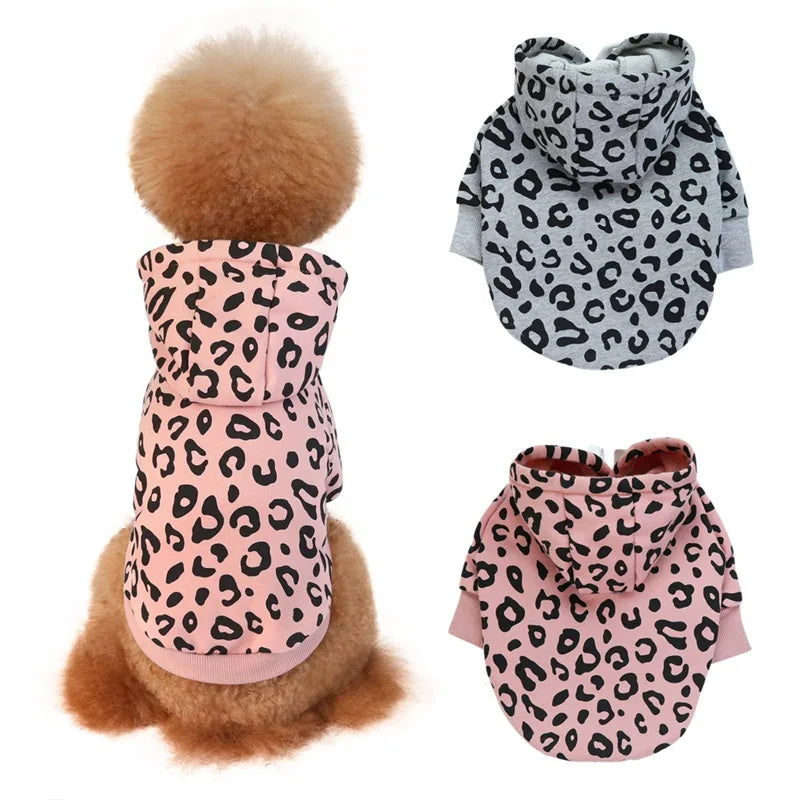 Dog Leopard Hooded Sweatshirt
