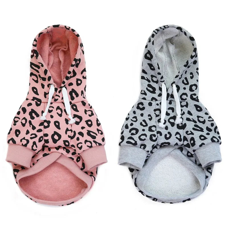 Dog Leopard Hooded Sweatshirt
