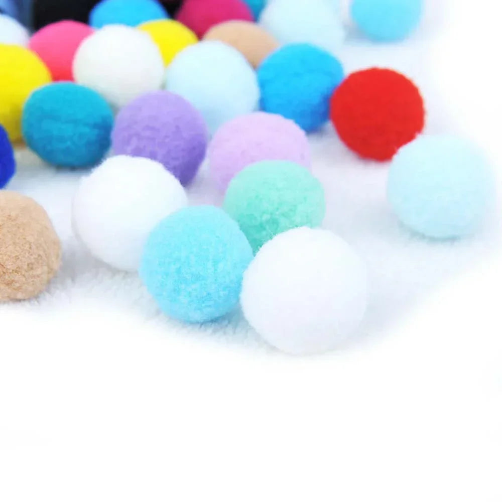 70pcs Cat Toy Plush Ball