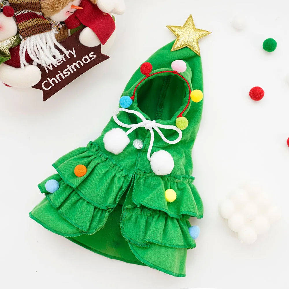 Christmas Cat Cloak Costume