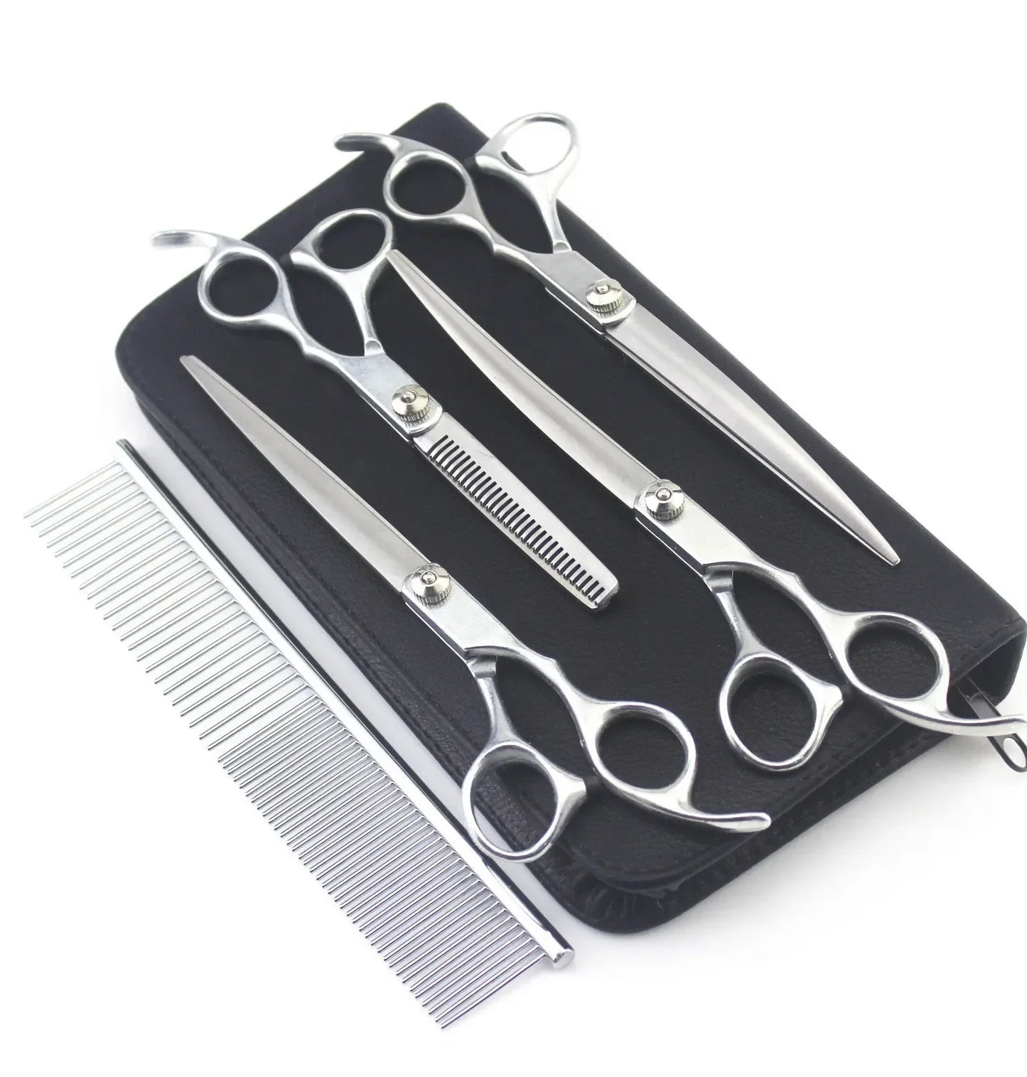 4PCS 7inch Gold Handle Scissors