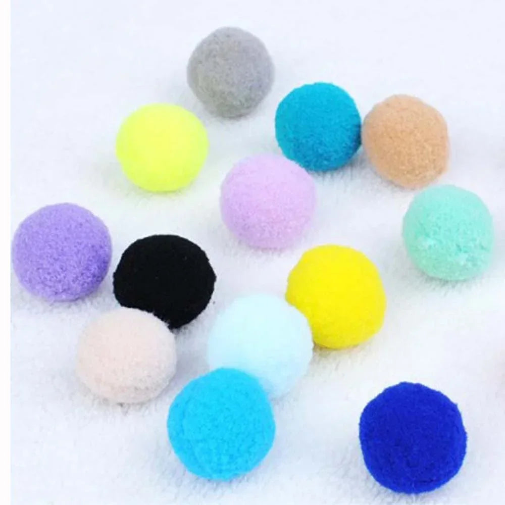 70pcs Cat Toy Plush Ball