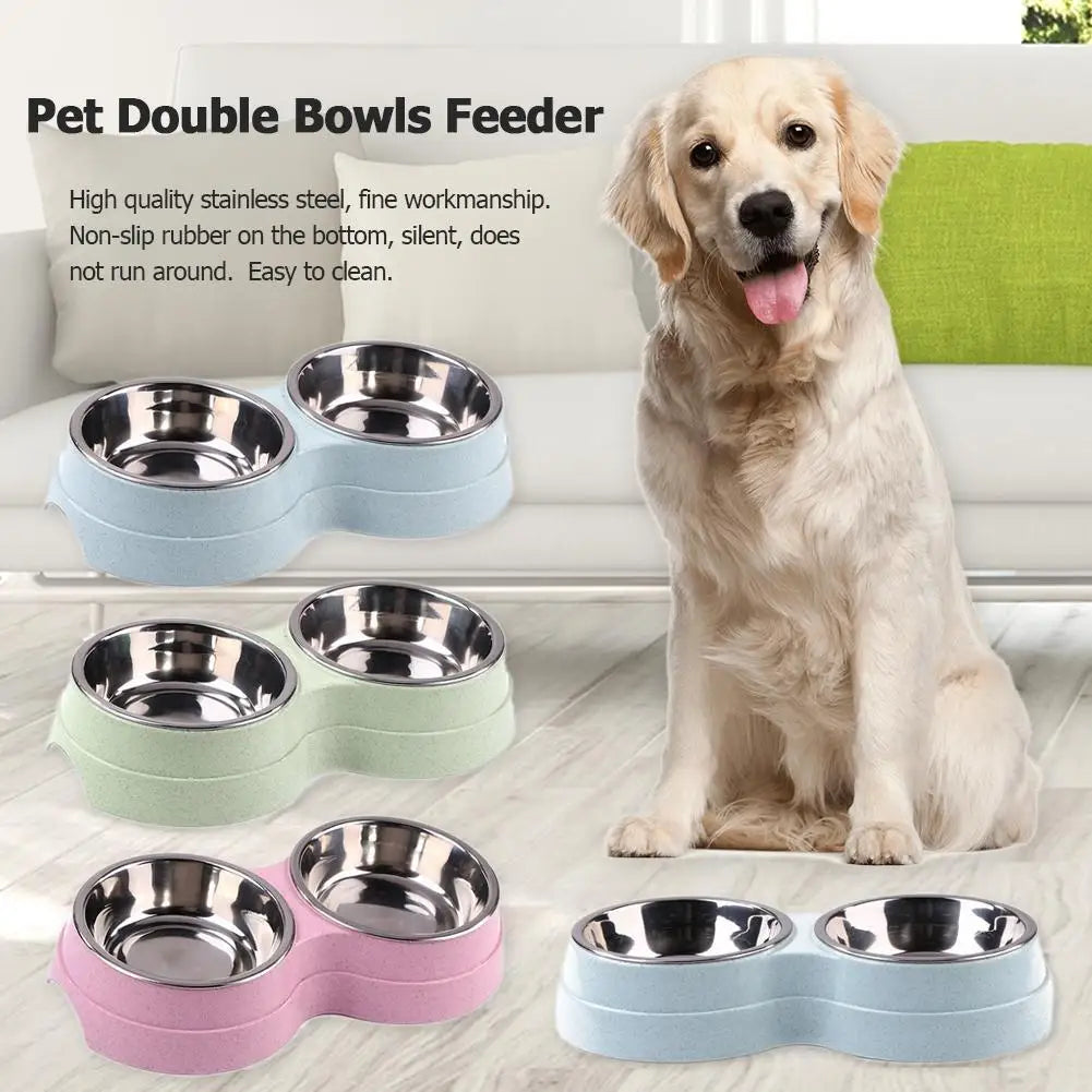 Double Pet Bowls