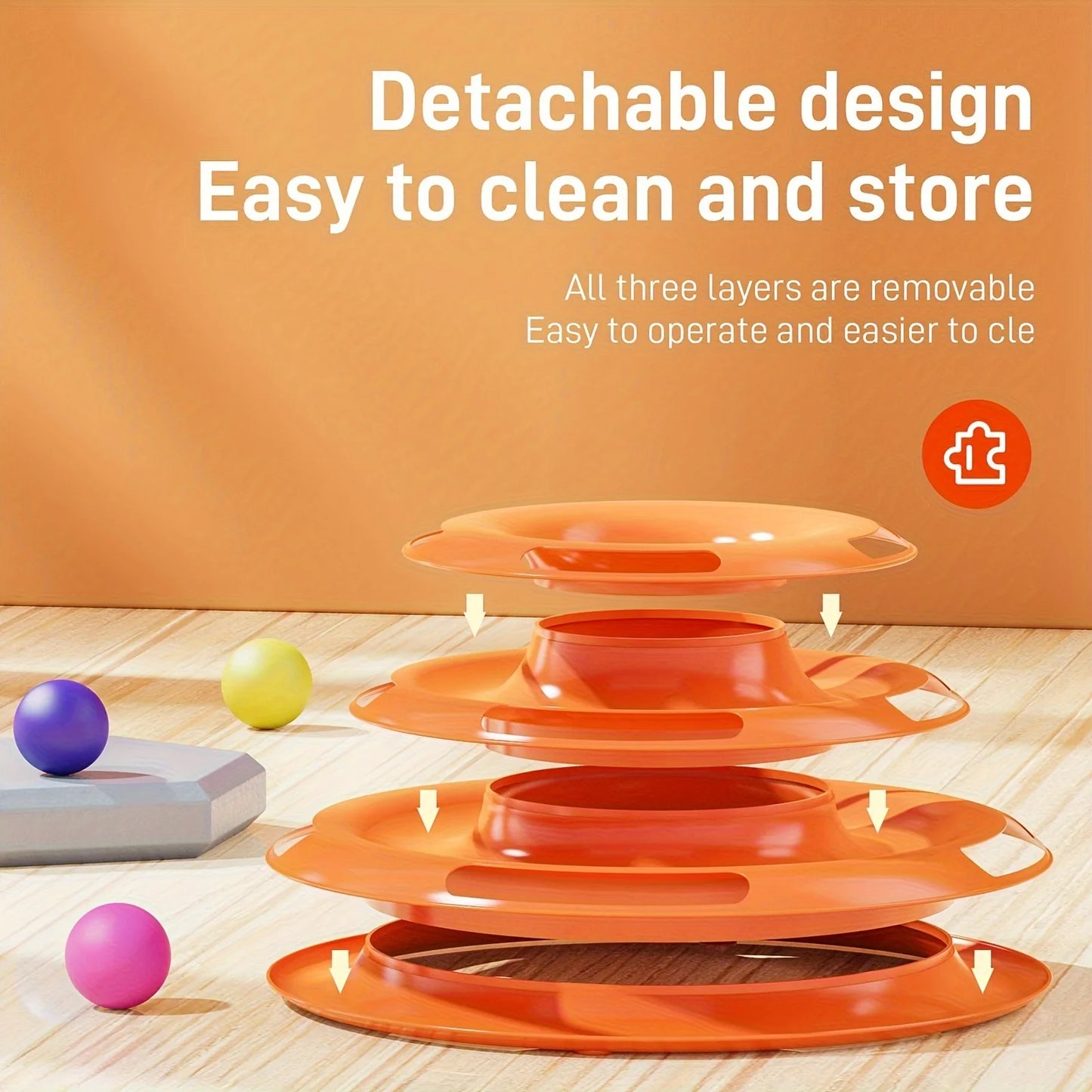 Cat Four Layer Turntable Toy