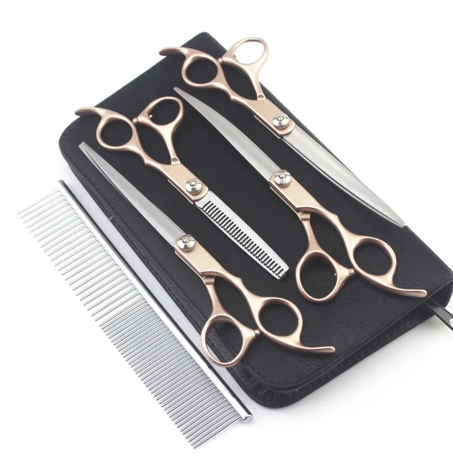 4PCS 7inch Gold Handle Scissors