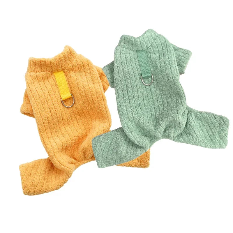 Coral Fleece Overalls