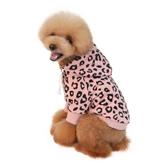 Dog Leopard Hooded Sweatshirt