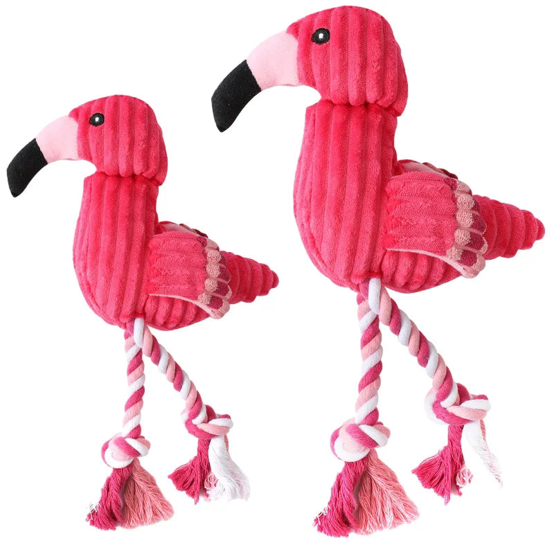 Cute Flamingo Plush Dog Toys