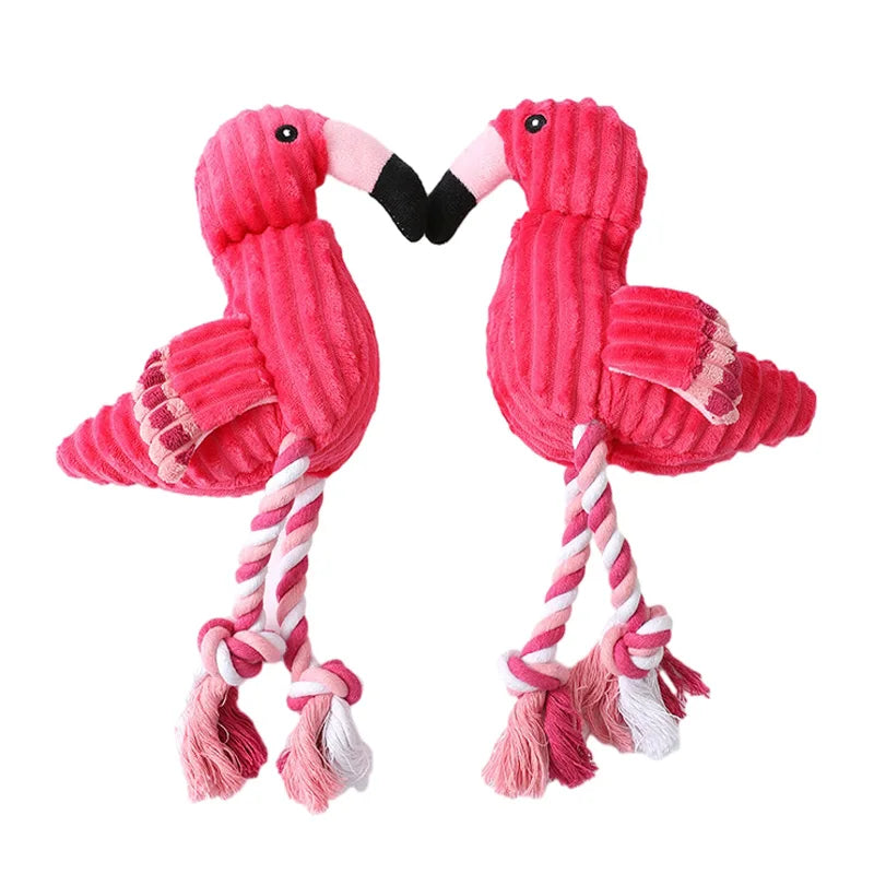 Cute Flamingo Plush Dog Toys